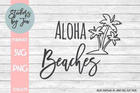 Aloha Beaches SVG Cut File