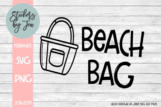 Beach Bag SVG Cut File