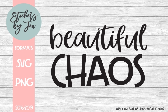 Beautiful Chaos SVG Cut File