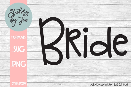 Bride SVG Cut File