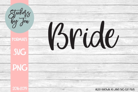 Bride SVG Cut File