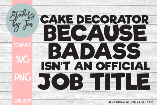 Cake Decorator SVG Cut File
