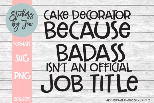 Cake Decorator SVG Cut File