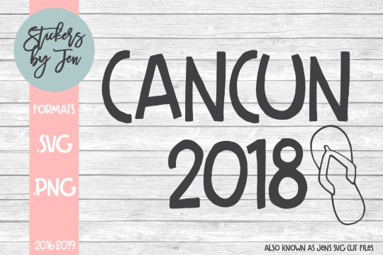 Cancun 2018 SVG Cut File