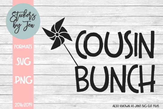 Cousin Bunch SVG Cut File