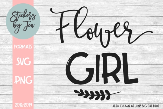 Flower Girl SVG Cut File