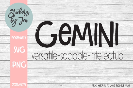 Gemini SVG Cut File