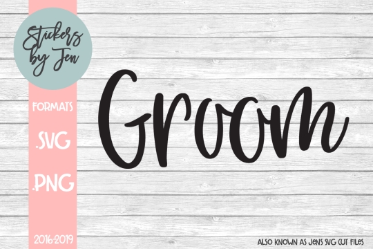 Groom SVG Cut File 