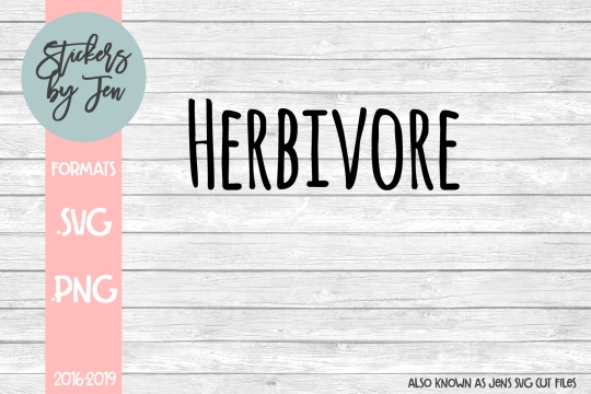 Herbivore SVG Cut File 