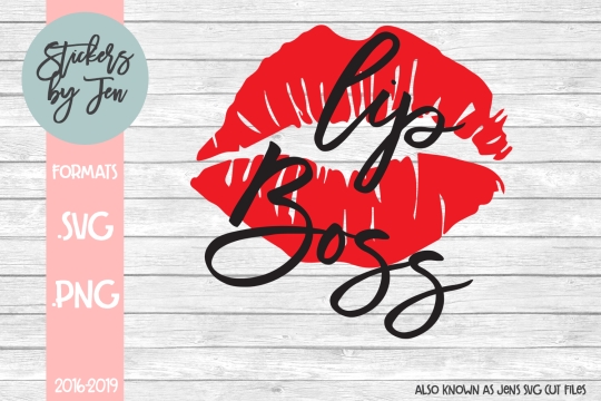 Lip Boss SVG Cut File