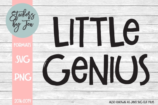 Little Genius SVG Cut File