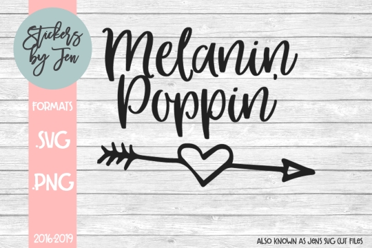 Melanin Poppin SVG Cut File