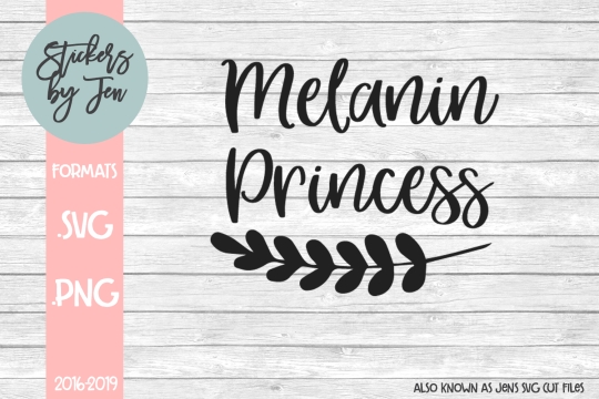 Melanin Princess SVG Cut File