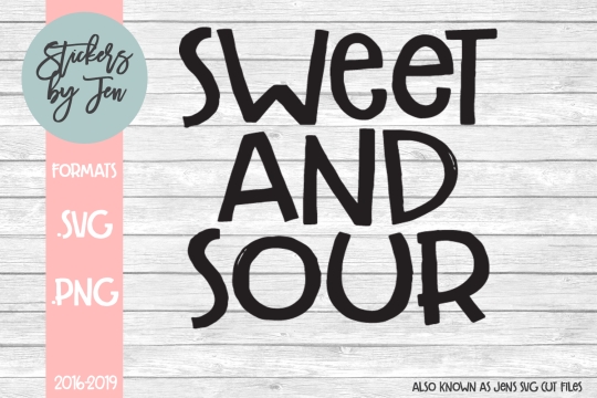 Sweet And Sour SVG Cut File