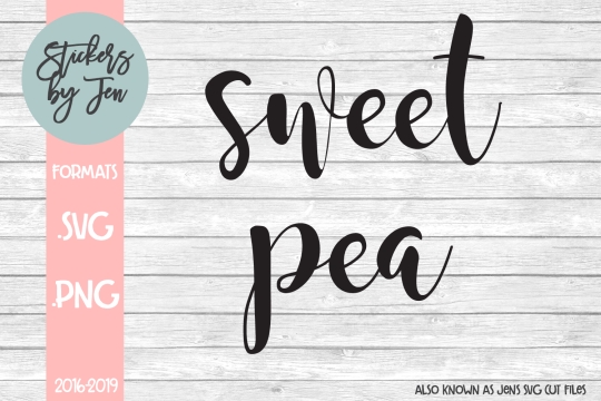 SweetPea SVG Cut File