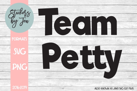 Team Petty SVG Cut File 