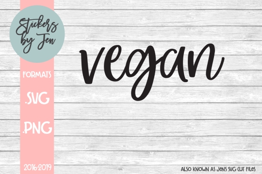 Vegan SVG Cut File 